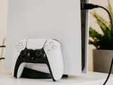 white and black xbox one game controller