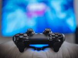 black sony ps 4 game controller
