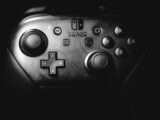 black Nintendo Switch controller