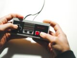 black and white electronic device