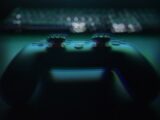Video game controller and keyboard in low light