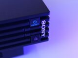 black Sony game console
