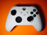 a close up of a video game controller