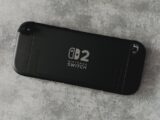 The back of a nintendo switch 2 console.