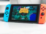 blue nintendo switch game console