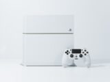 white Sony PS4 Original with controller