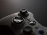 a close up of a video game controller