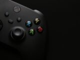 a close up of a video game controller