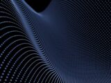 Abstract blue wave pattern made of dots