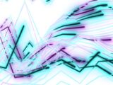 Abstract lines and shapes with neon glow
